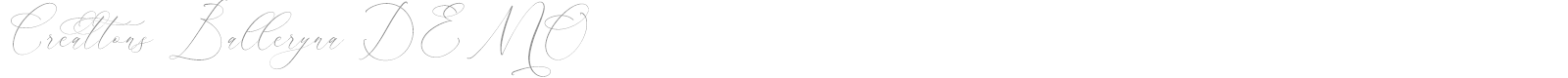 Creattons Balleryna font preview